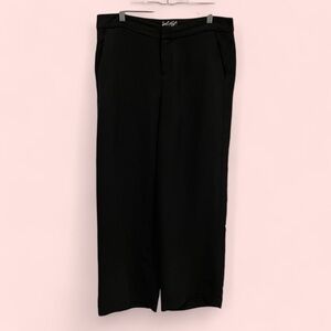 Vintage y2k Lord & Taylor wide leg flowy luxury dressy pants black tuxedo stripe